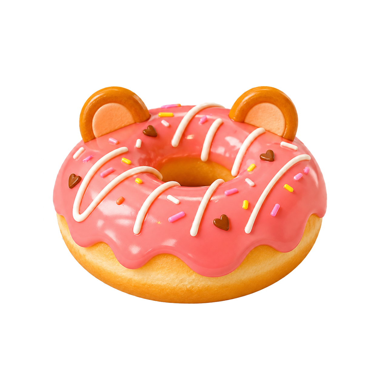 Strawberry Wheel Donut
